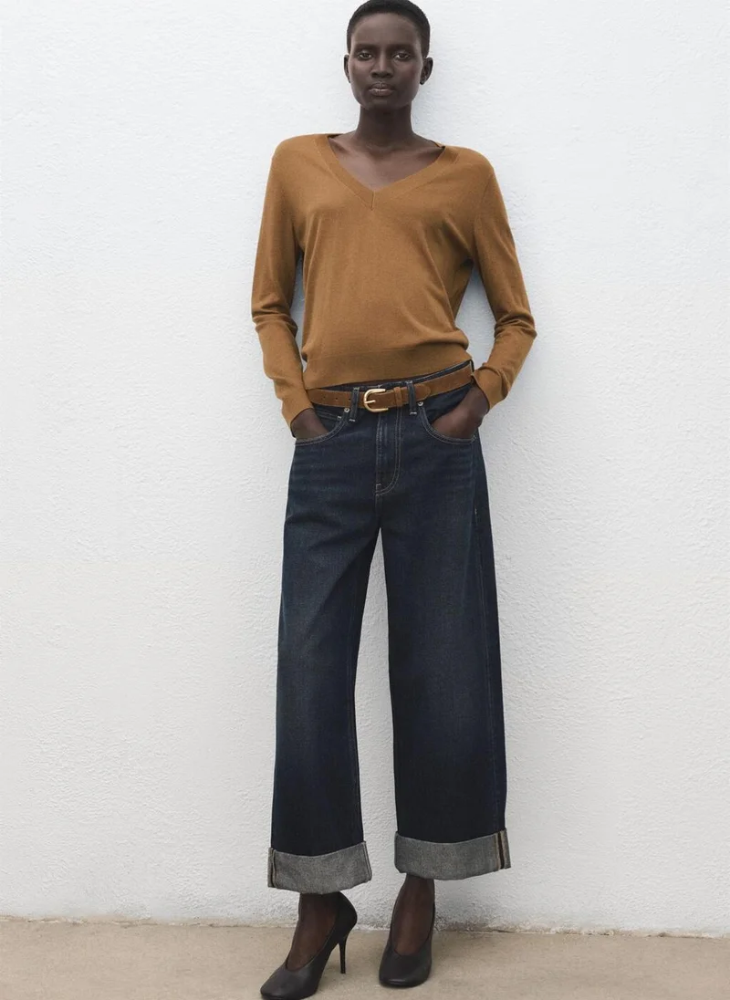 MANGO  V-neck knit sweater for Women | Best Price UAE